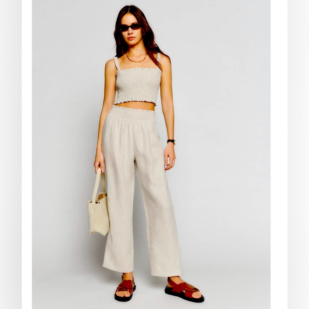 Reformation Vera Linen Two Piece Set